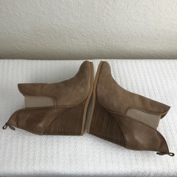 Coach Tan Wedge Ankle Boots - Picture 8 of 12